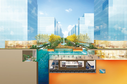 ゼリー免震×御堂筋 1