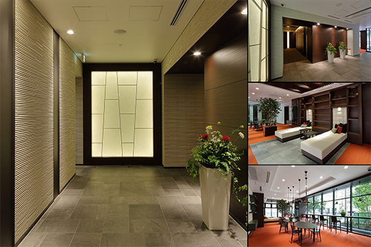 1階 エントランスホール・ブックラウンジ