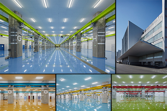 工場、搬出入エリア　©鳥村鋼一