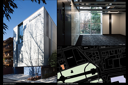 周辺環境に溶け込む / 周辺環境を取込む　©SS東京 走出直道