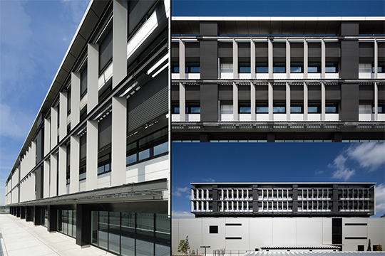 メカニカルバルコニーと縦型ルーバー　©エスエス東京 走出 直道