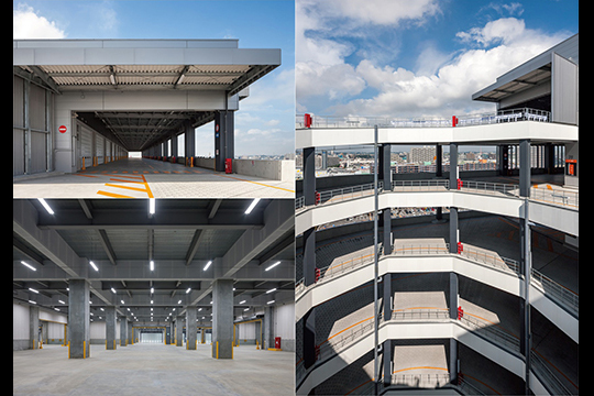 倉庫部分及び車路