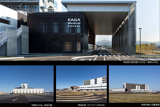 風雨雪から来院者を守る「大庇（おおびさし）」　©株式会社　クドウフォト