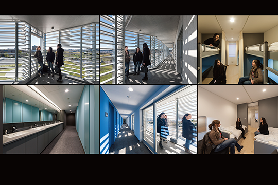 Corridors and Dormitory rooms　©川澄・小林研二写真事務所、クドウフォト