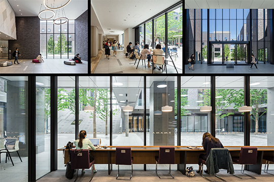 キャンパスの中心に開いたデザイン　©川澄・小林研二写真事務所