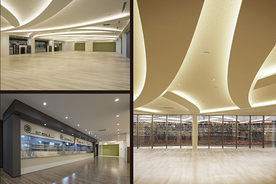 食堂　©三井笑奈