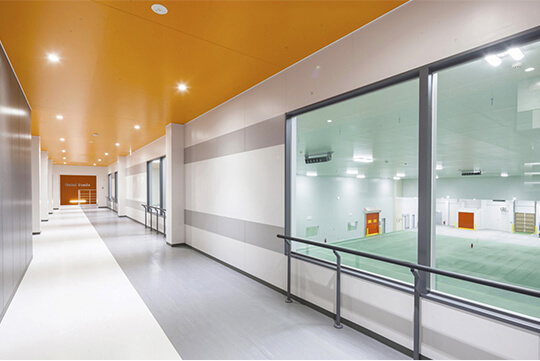 見学者通路 ©株式会社 川澄・小林研二写真事務所