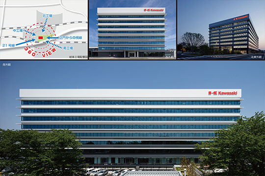 何処からも正対した外観デザインで工場全体の一体感を創出 ©SS東京
