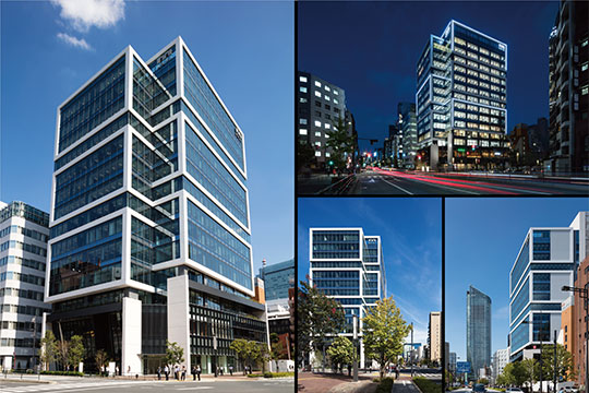 新虎通りの新しいランドマーク「Media Box」©エスエス東京支店 走出