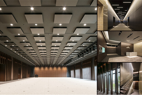 カンファレンス内観（大ホール、ホワイエ、1階受付、カンファレンス階段他） ©川澄・小林研二写真事務所