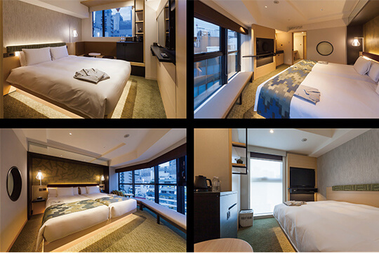 客室｢高い居住性/機能性を踏まえた客室バリエーション｣ ©クドウフォト