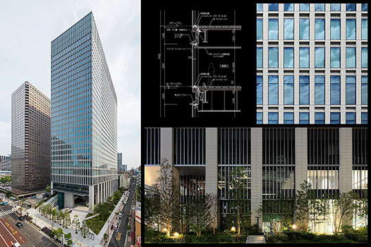 縦格子を基調とした外装 / ディテール