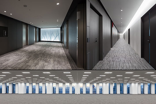 基準階EVホール / 廊下 / 執務室