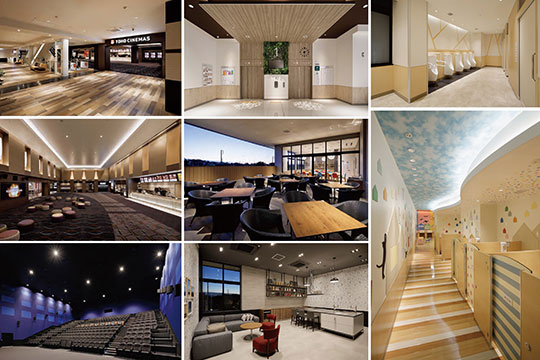 シックな大人の街を感じさせるインテリア空間 ©ナカサアンドパートナーズ