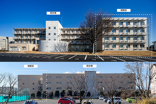 既存部含む外観　南面（上）と北面（下） ©︎川澄・小林研二写真事務所