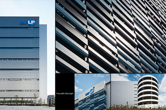 北側外観と西側ルーバー ©︎千葉顕弥