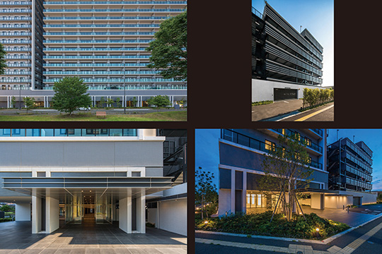 水平フィンを設置した駐車場、アプローチ空間 ©住友不動産指定委託会社