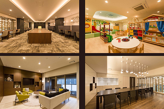 五感を刺激する多彩な共用空間 ©川澄・小林研二写真事務所