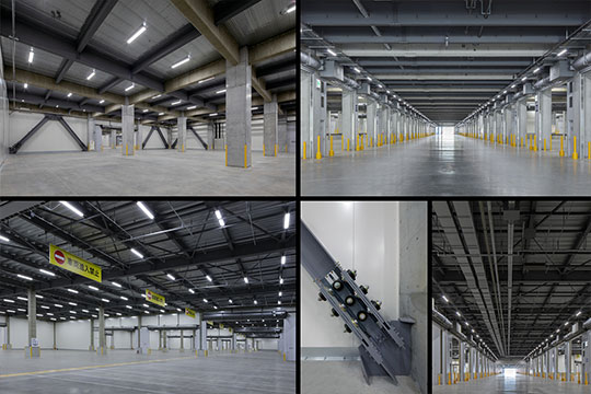 保管効率を高める庫内施設 ©︎エスエス東京