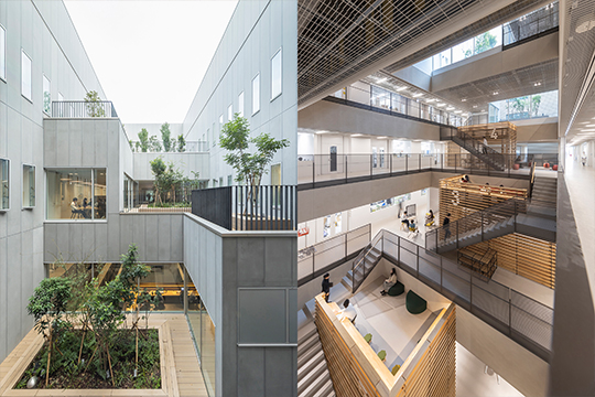 大地の吹抜  ©︎新建築社写真部